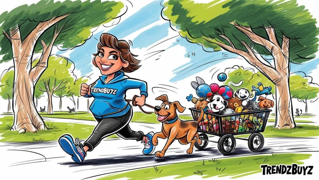 A sketch-style illustration of the TrendzBuyz characte